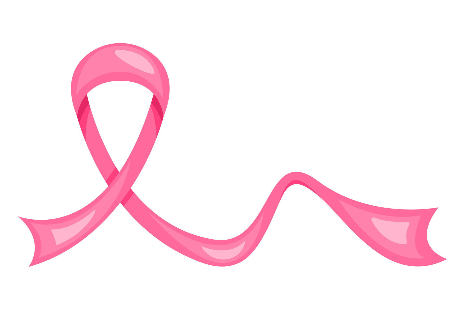 graphic of a pink ribbon