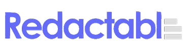 Redactable logo