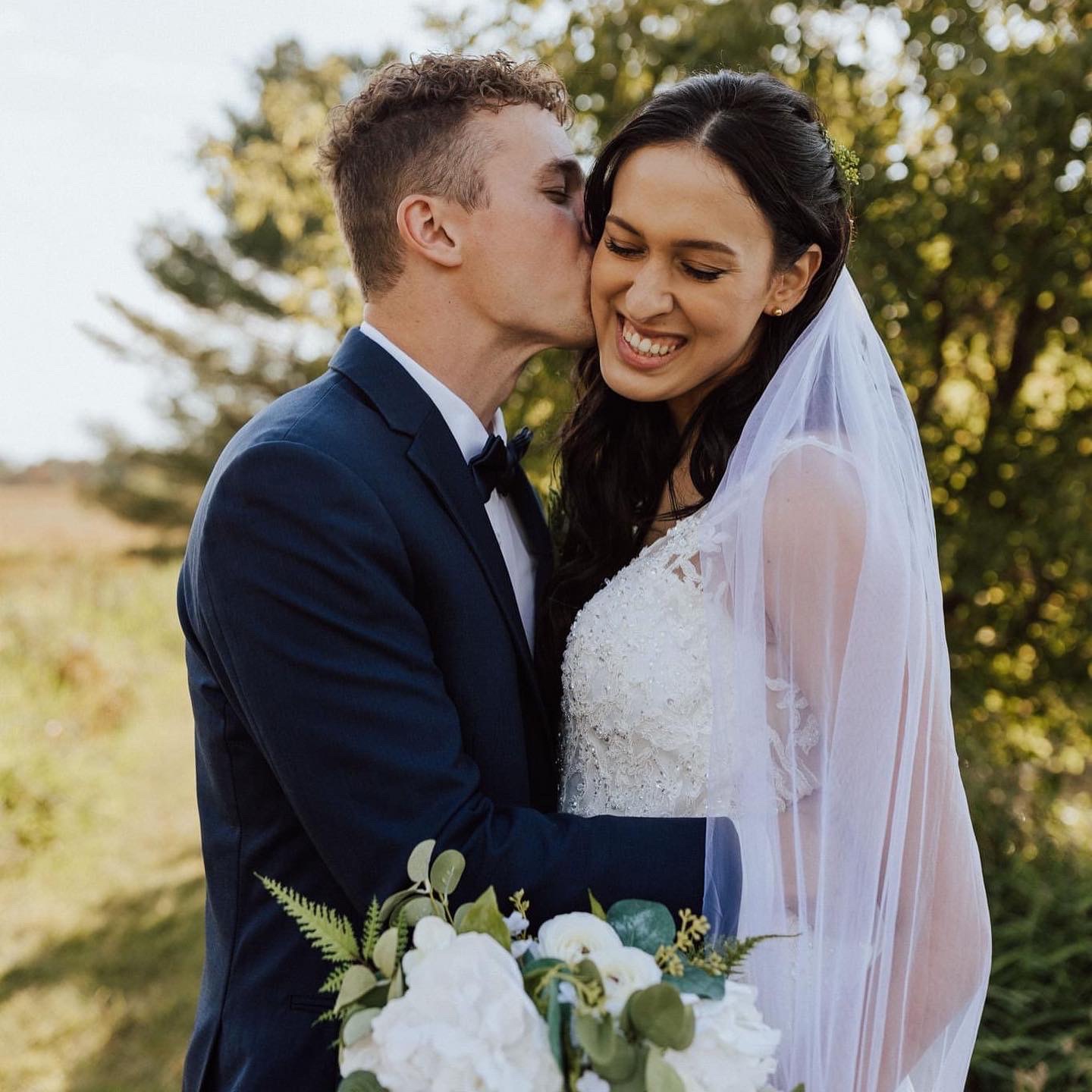 Image of Kaycee and her husband on their wedding day
