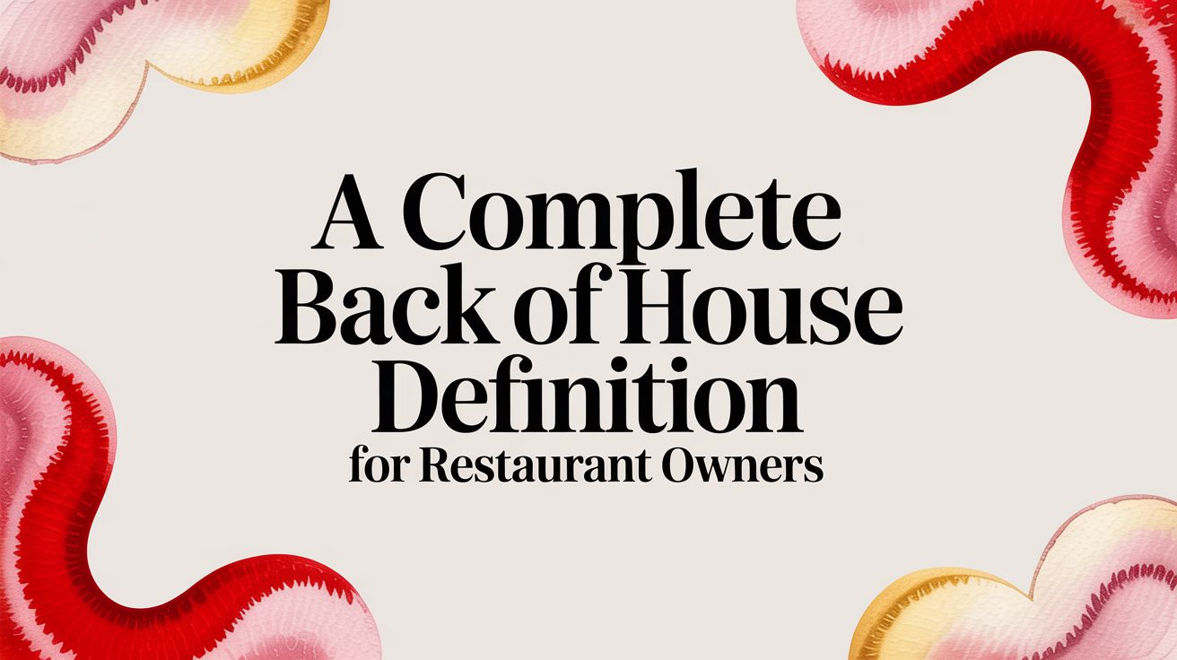 Back of House Definition: The Engine of Your Restaurant