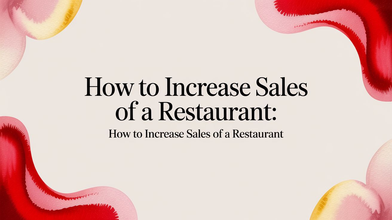 How to Increase Sales of a Restaurant