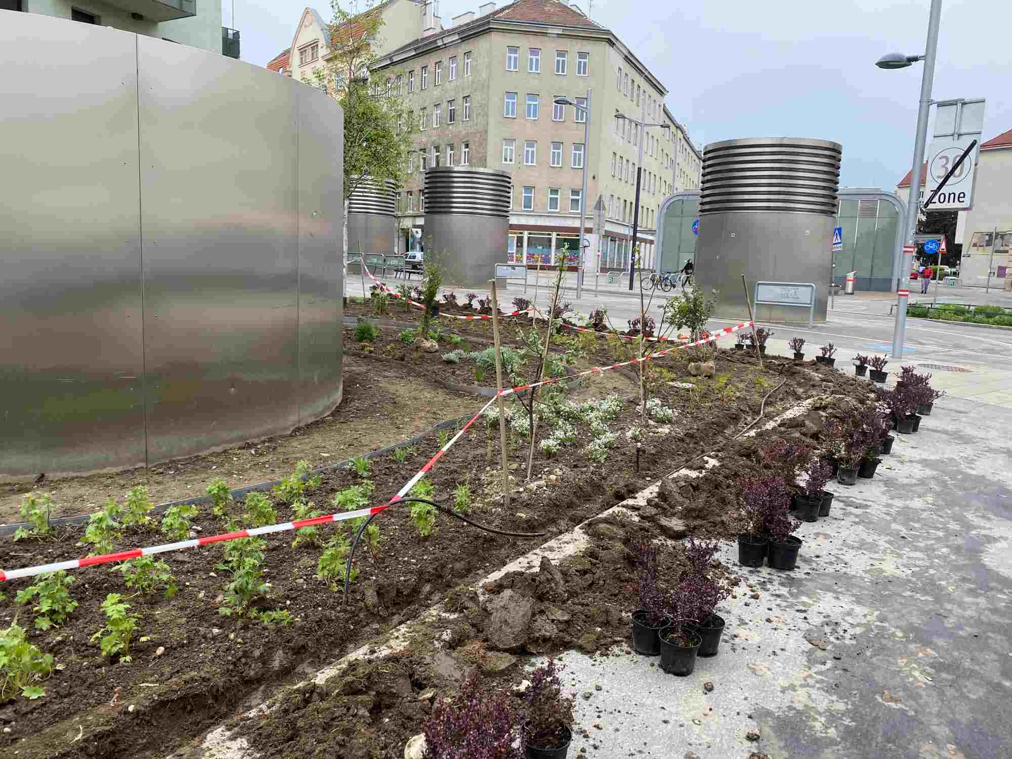 Arzneigarten Absperrung für Pflanzenwachstum