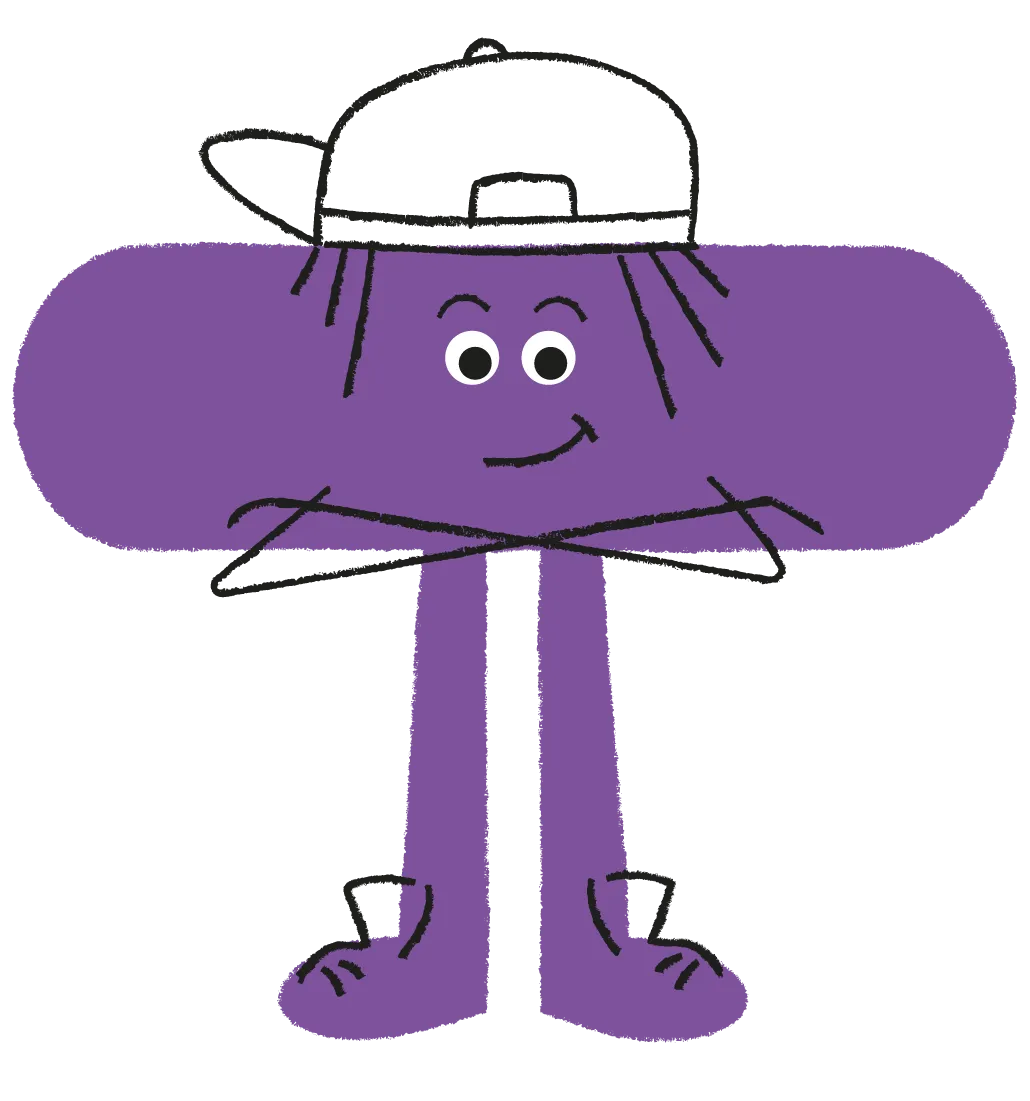 Sub maths character folding arms