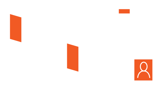 Graphic of a tri-fold brochure alongside stacks of business cards featuring icons and text blocks.