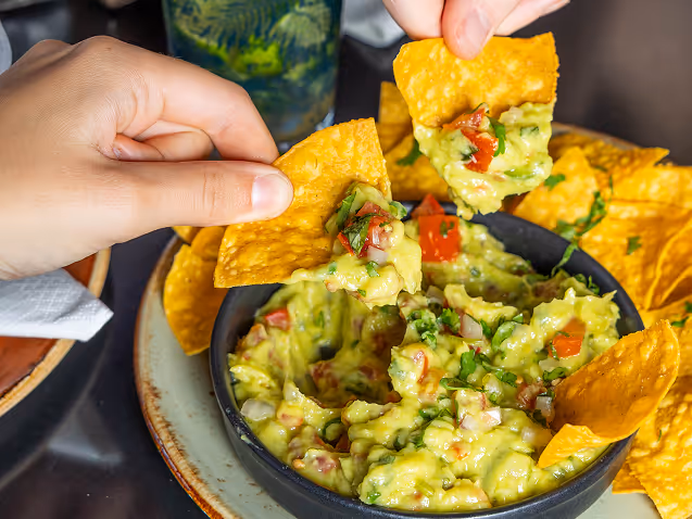Home-made guacamole