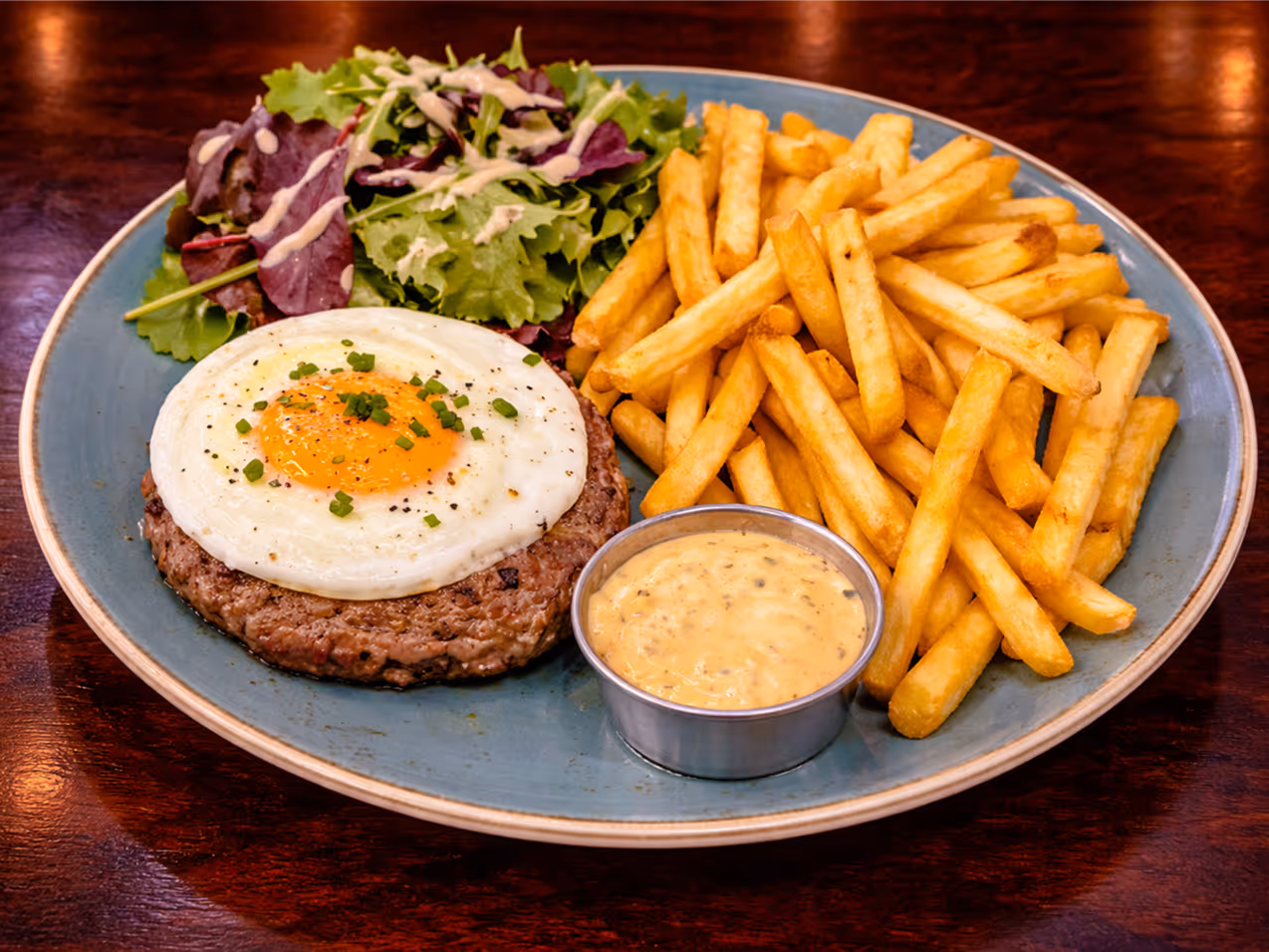 Steak Haché à Cheval