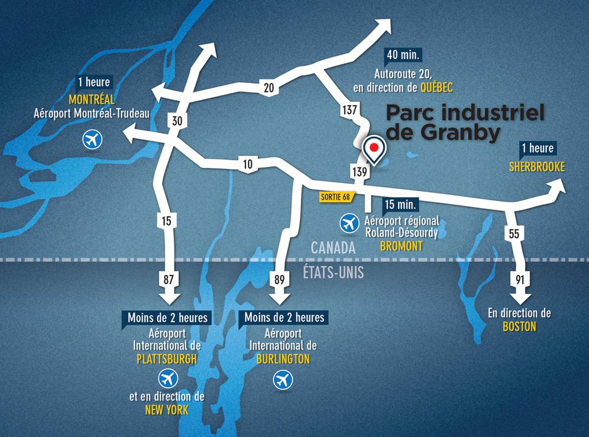 Profitez d’un parc industriel à la fine pointe de la technologie - Granby Industriel