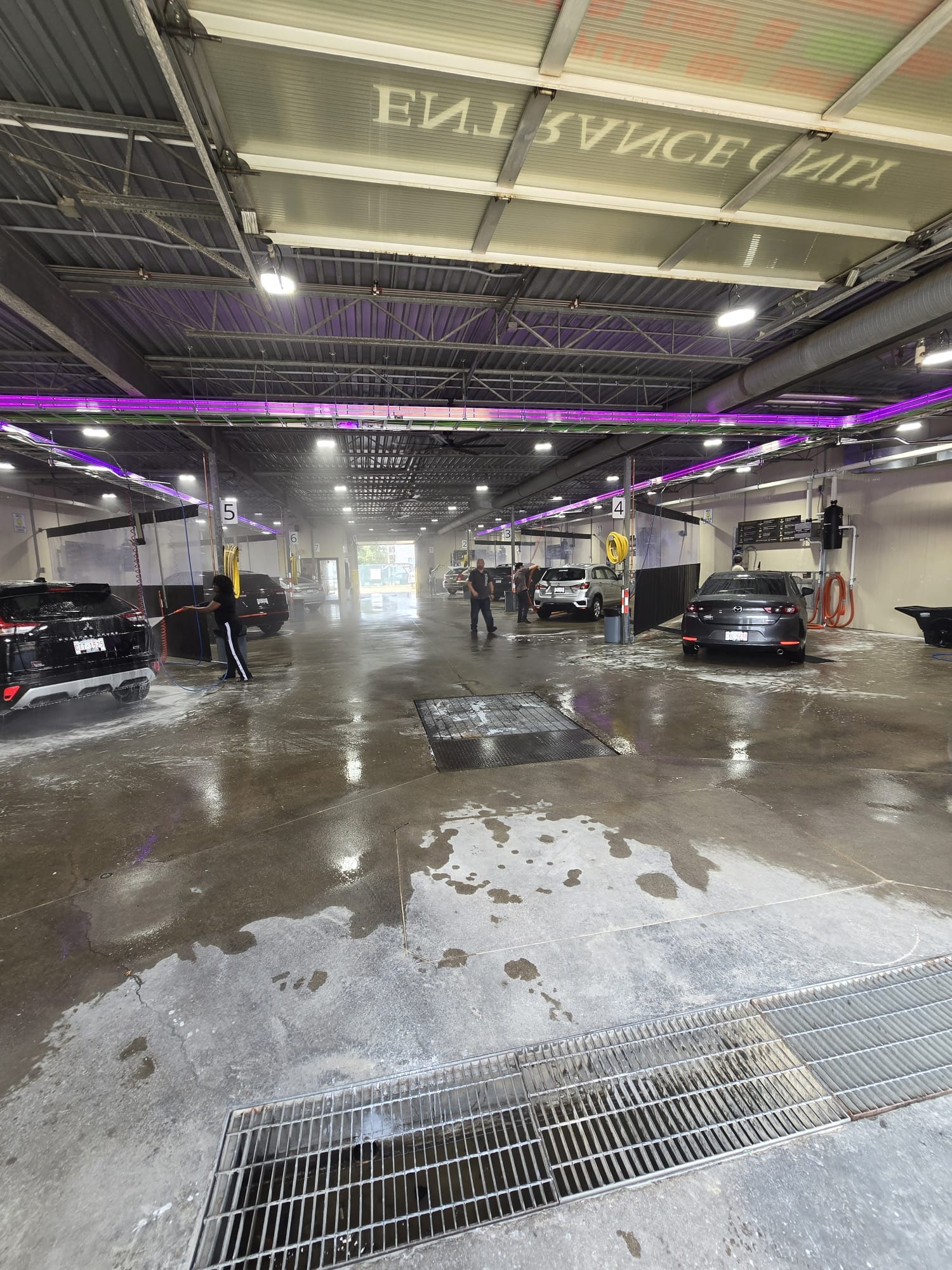 Custom wash bays