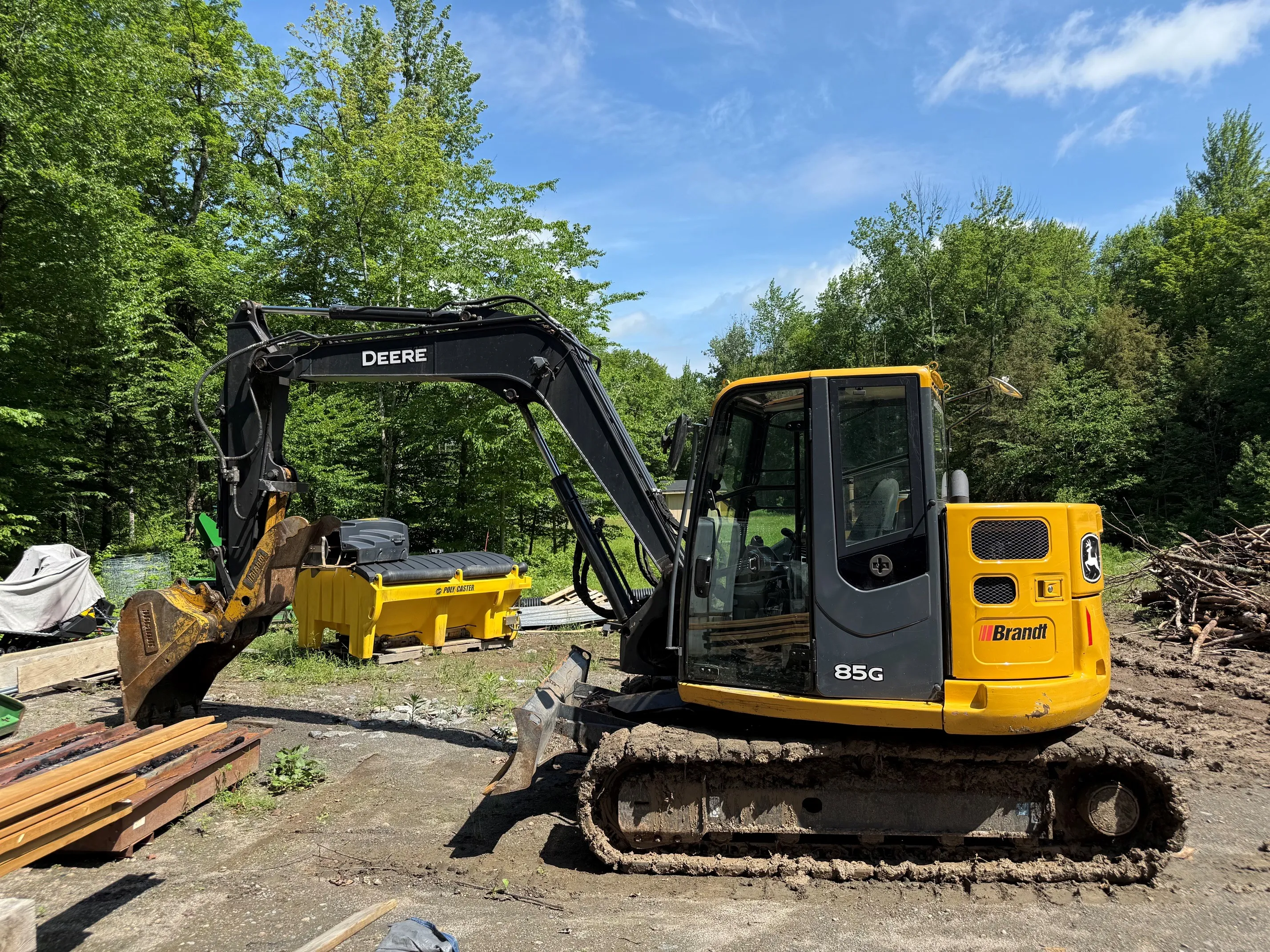 2021 John Deere 85G compact excavator financed for construction equipment