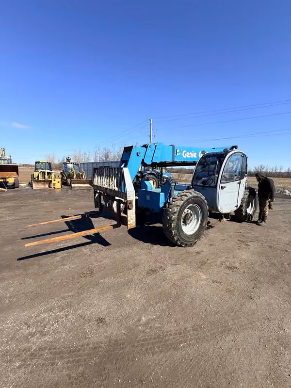 2011 Genie GTH844 telehandler financed for construction work in Canada