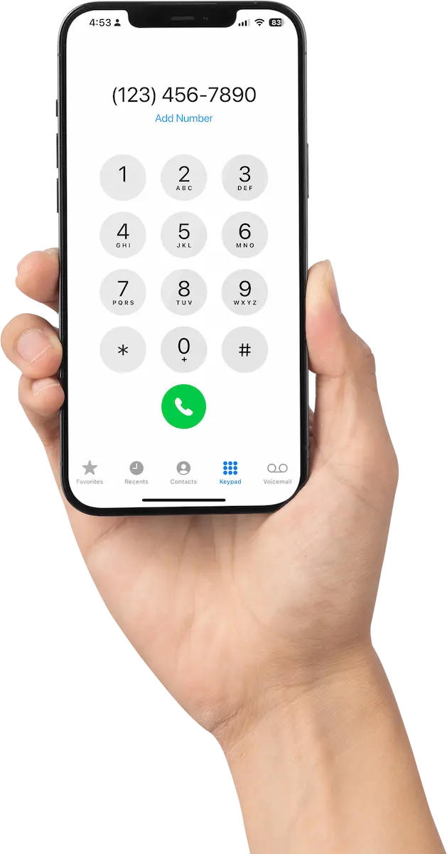 Cask & Keg Store Loyalty Program, hand holding a phone with a number on dial