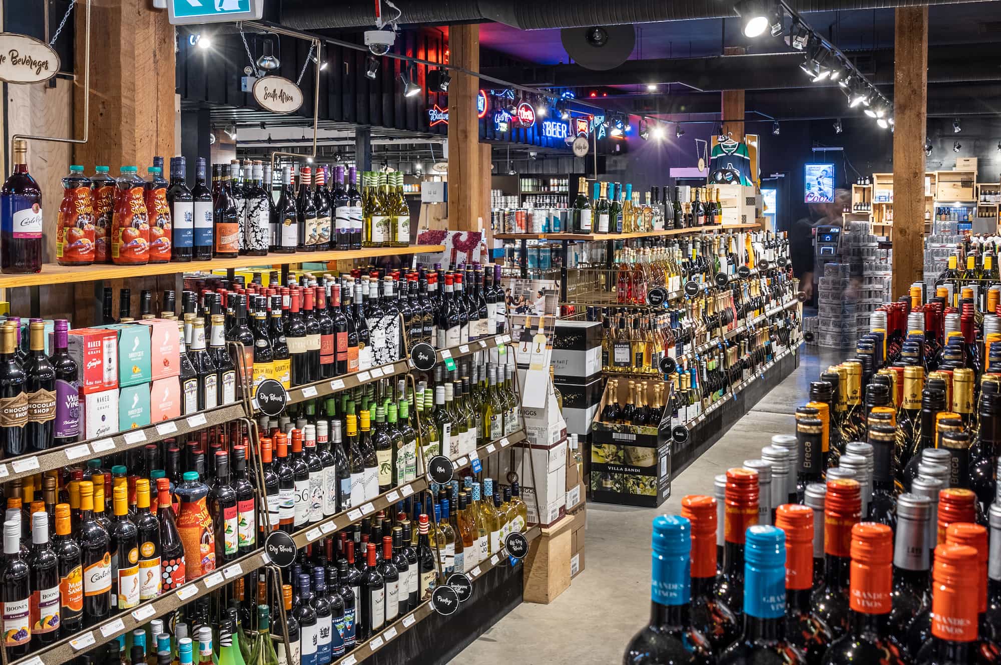 Cask & Keg Liquor, Drink, Alcohol Selection in Shelves