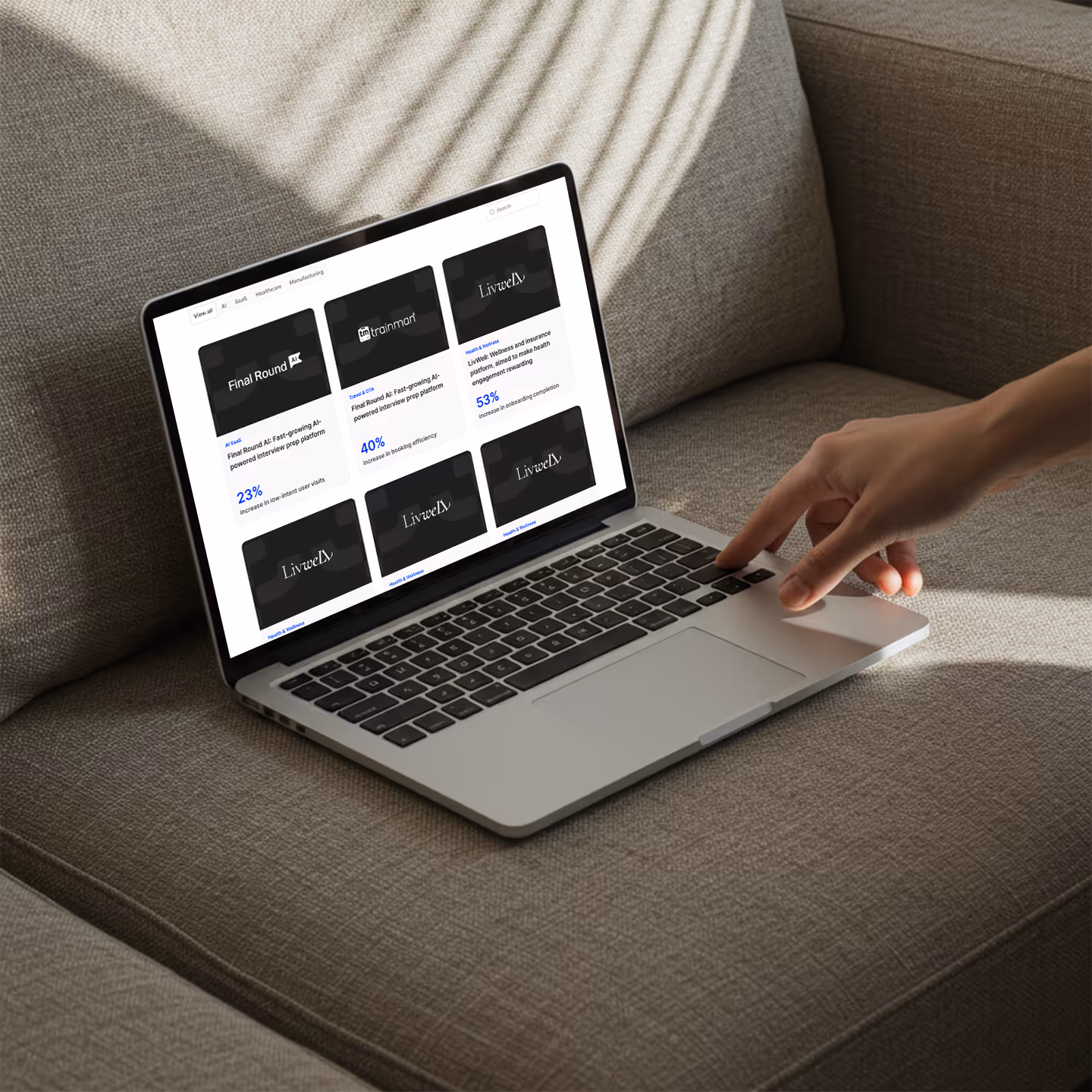 Propel case study mockup