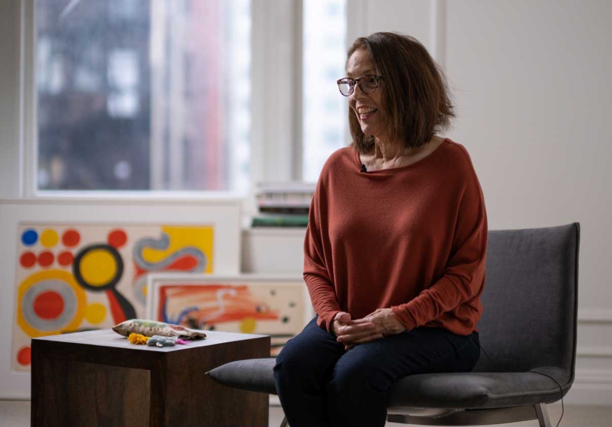 Gail during interview inside in classroom