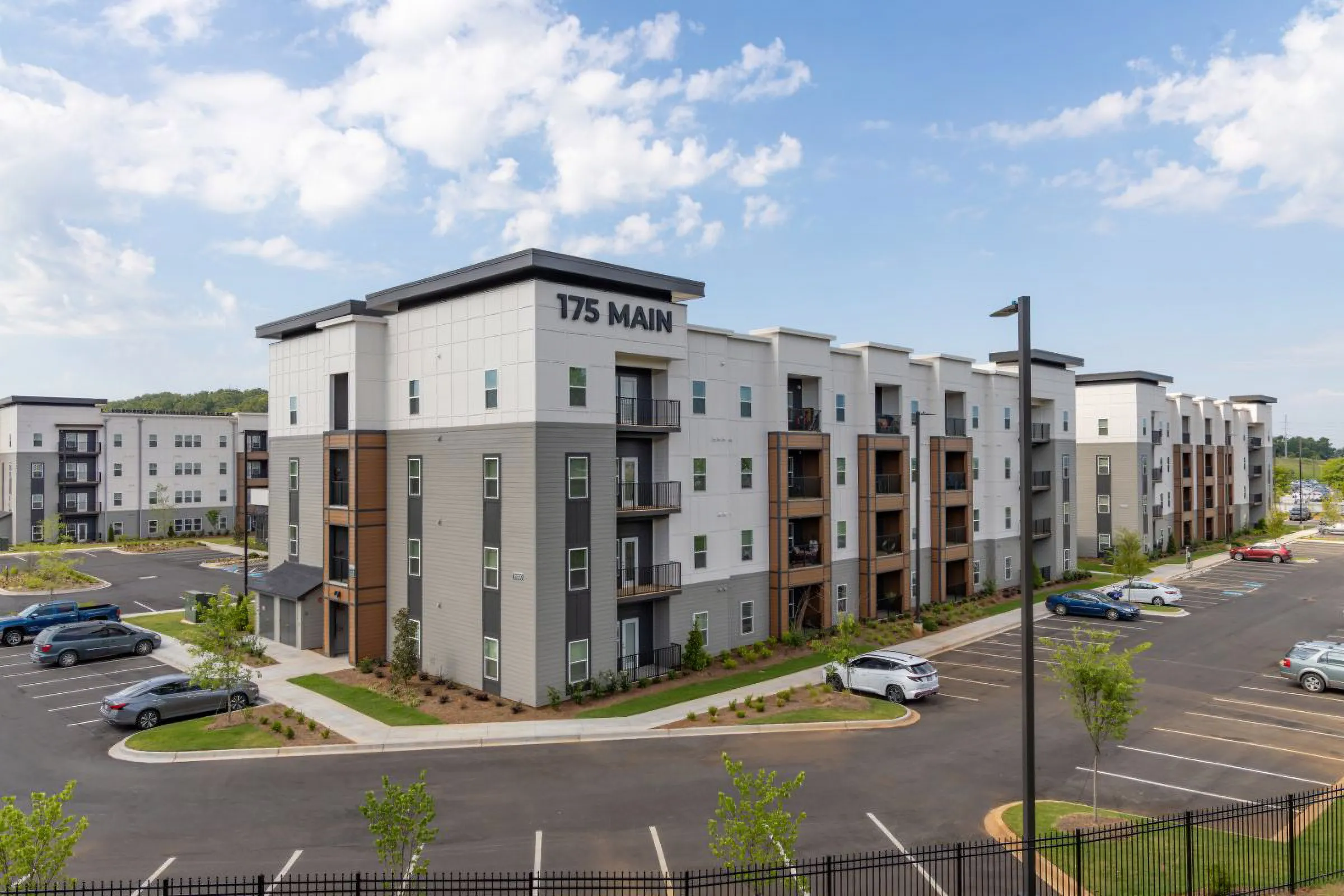 A large apartment complex 