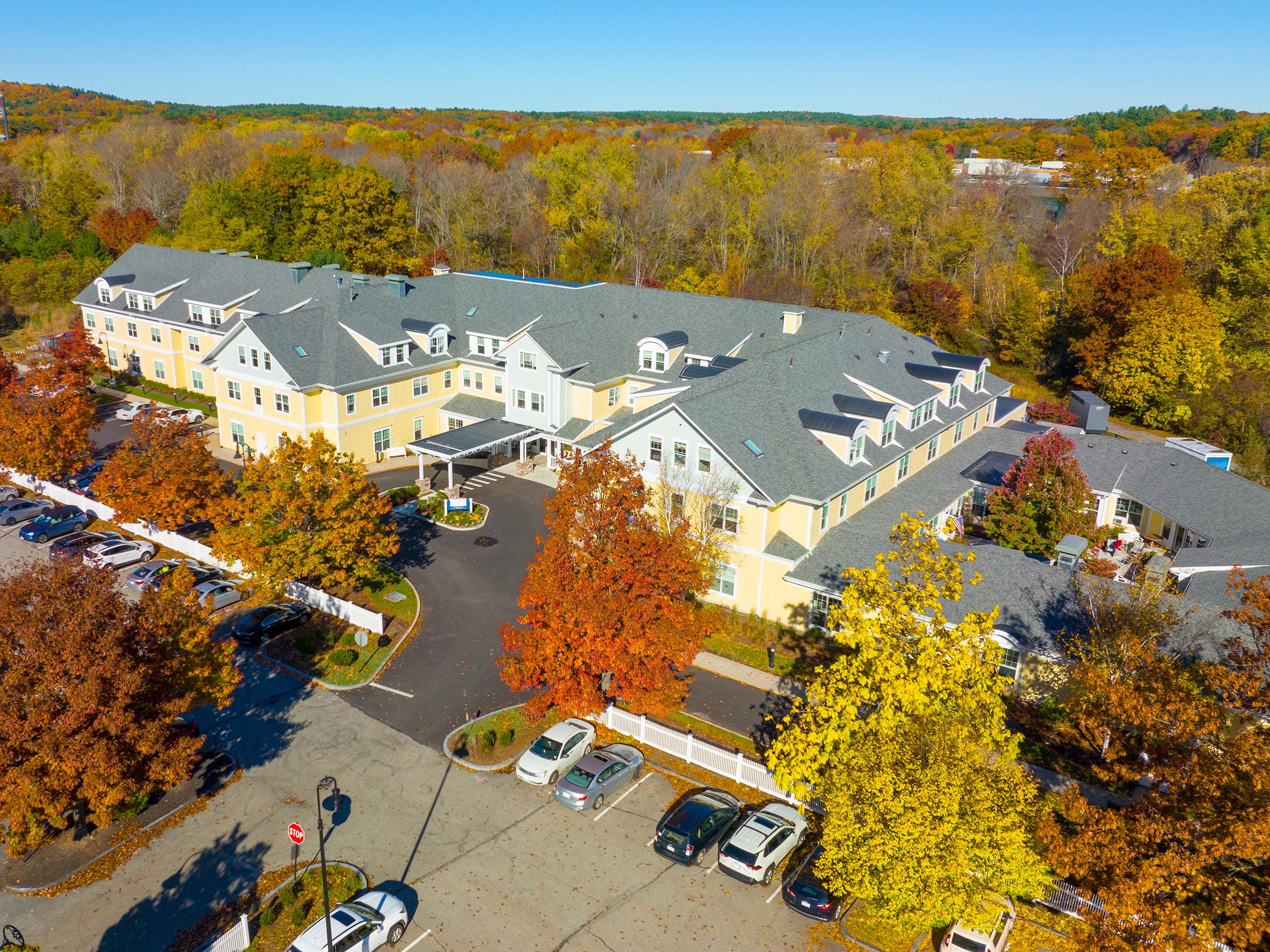 A senior living facility supplied by Shelter Products Inc.