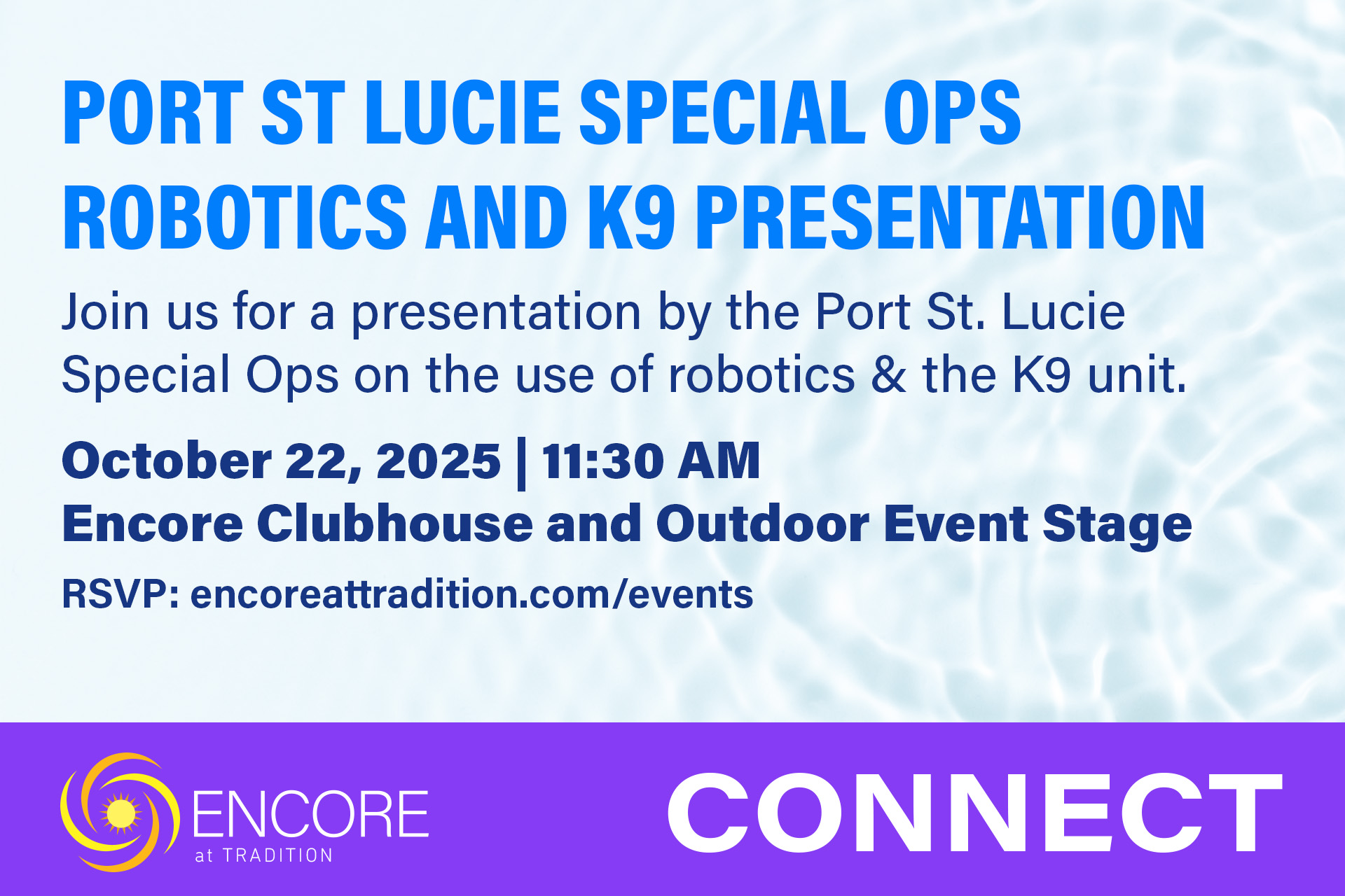 Port St Lucie Special Ops Robotics and K9 Presentation