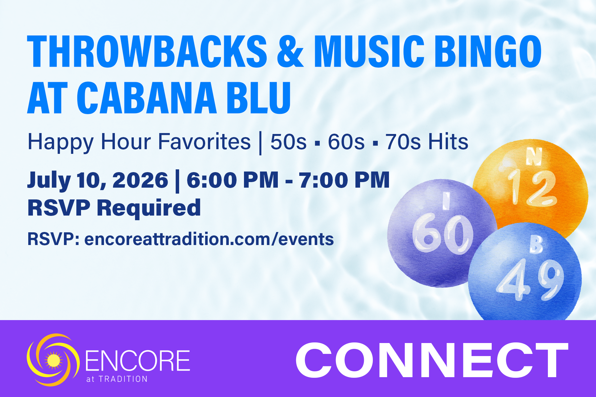 Music Bingo at Cabana Blu