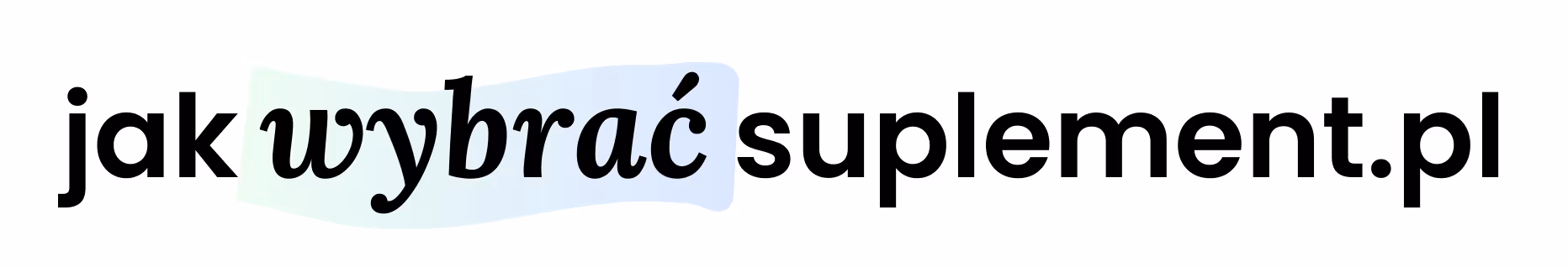 logo jak wybrać suplement duże