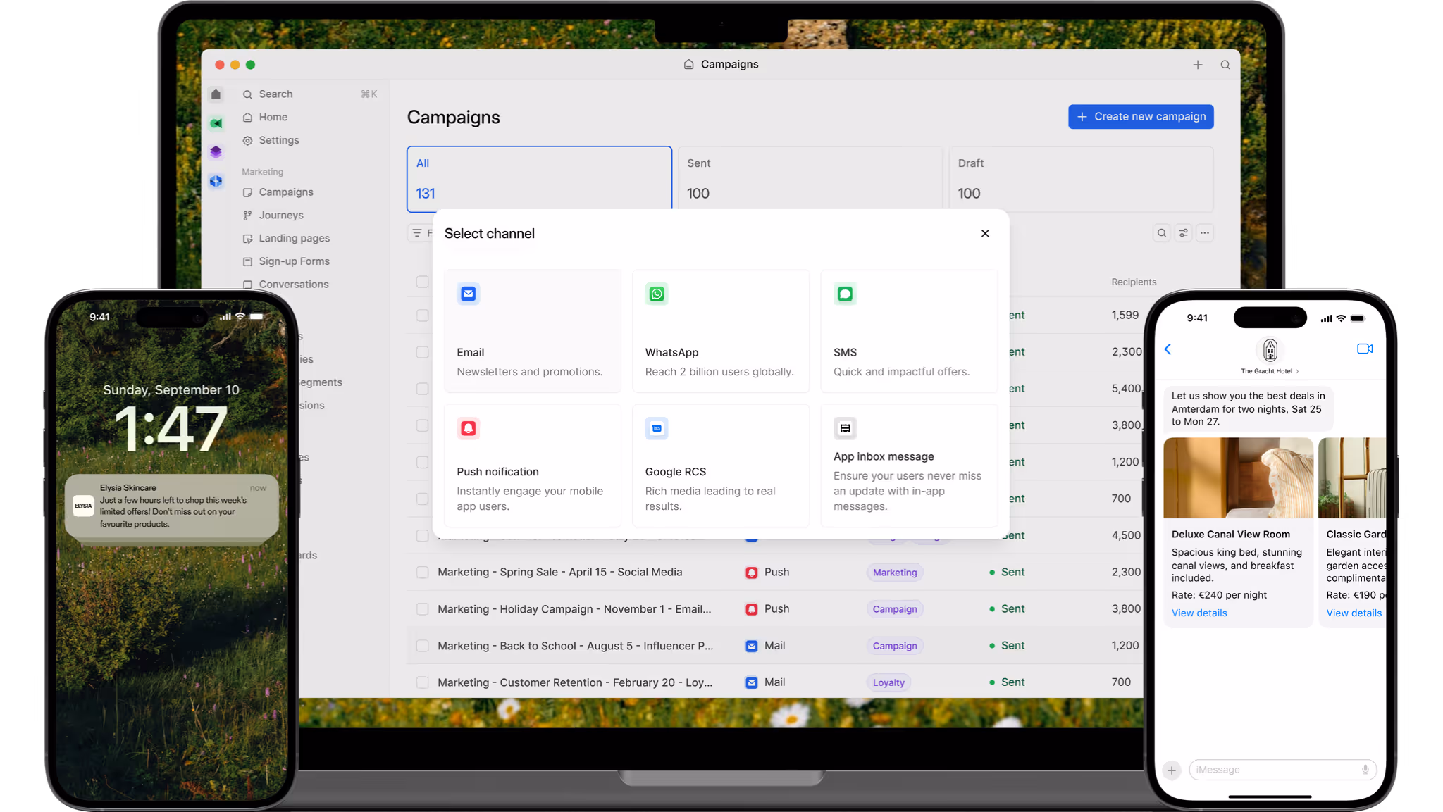 A dashboard showing AI-powered tools, analytics, and visitor engagement data to visualize attracting, converting, and engaging high-intent visitors.