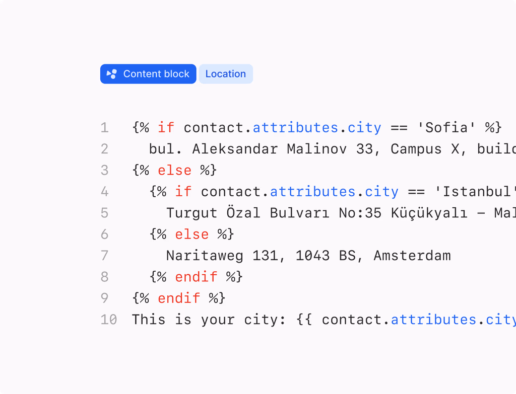 A dynamic UI showing an AI agent transforming a brief into various content formats (e.g., social posts, emails) across multiple channels.