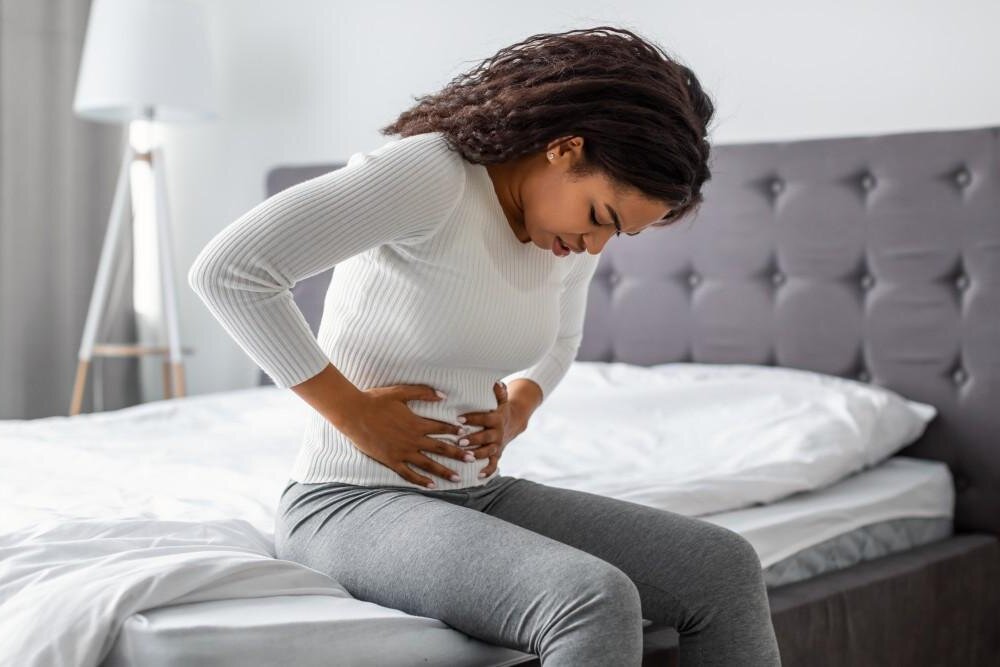 A woman with ectopic pregnancy