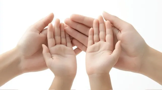 hands together
