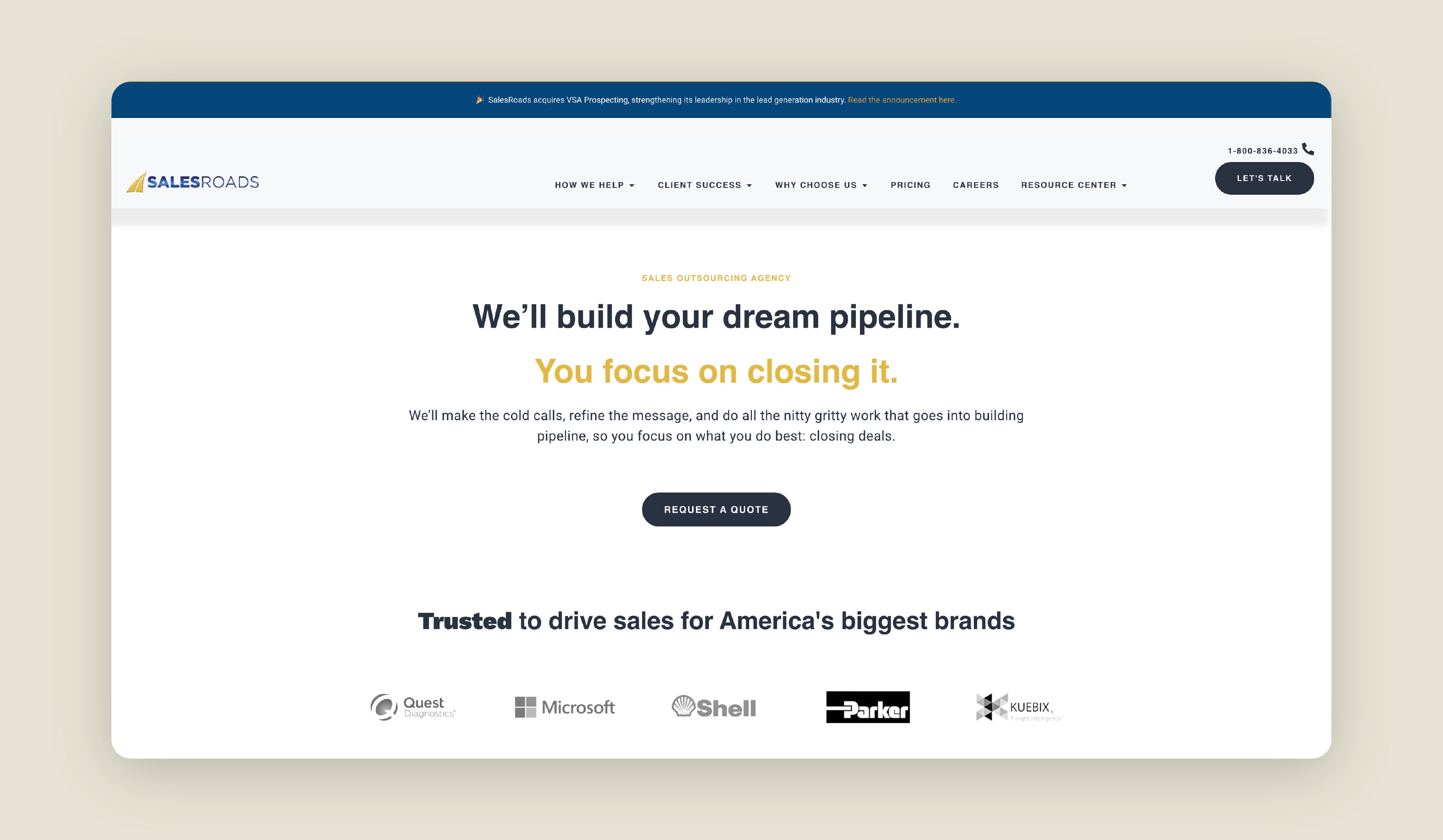 Accelerate Sales with SalesRoads