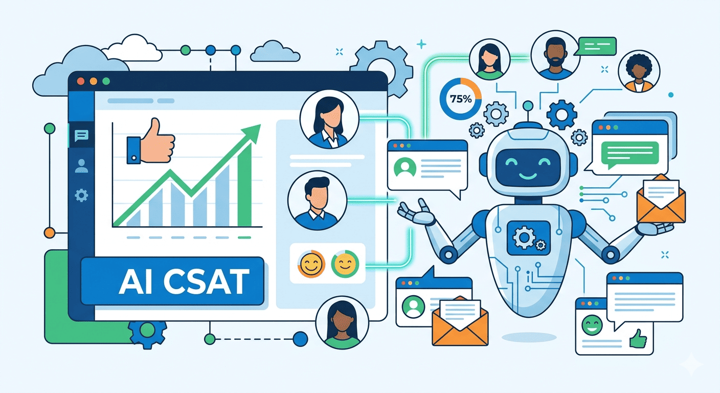 AI customer satisfaction score improvement