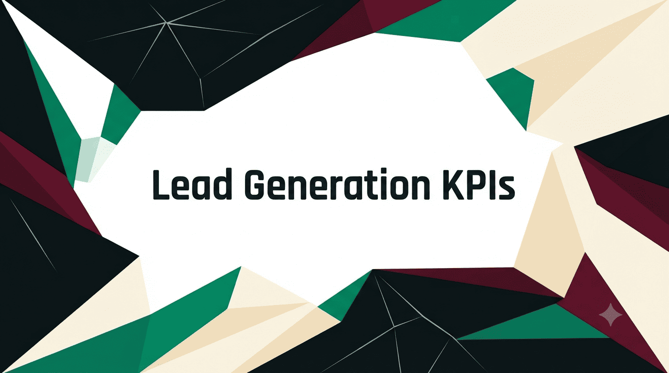 Lead generation Kpi's header