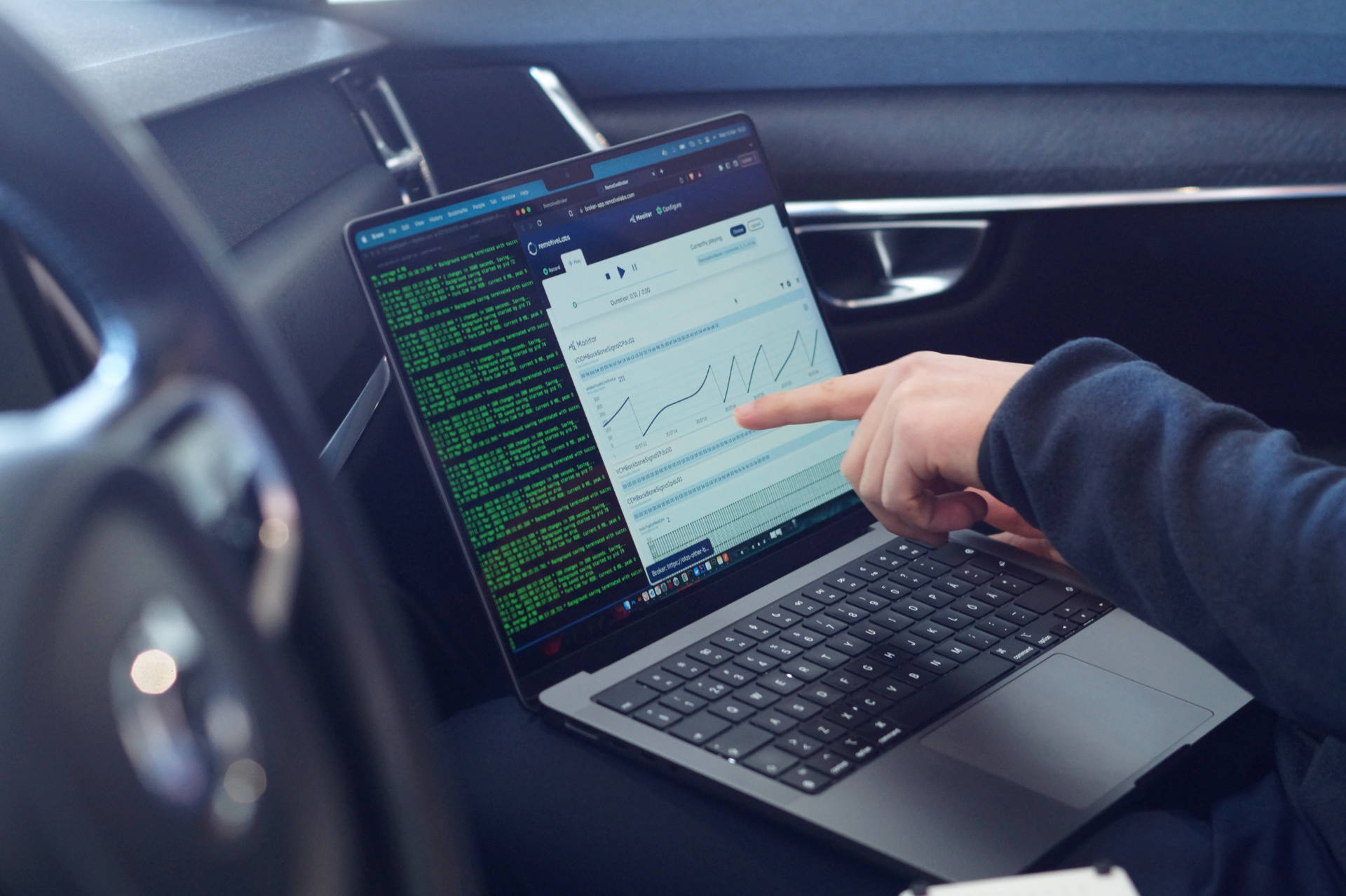 Working with RemotiveLabs tooling in vehicle
