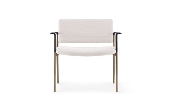 Cache Bariatric Upholstered Black Arms Front