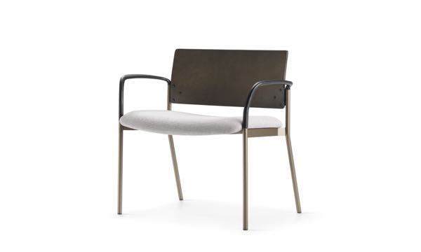 Cache Bariatric Wood Upholstered Light Bronze