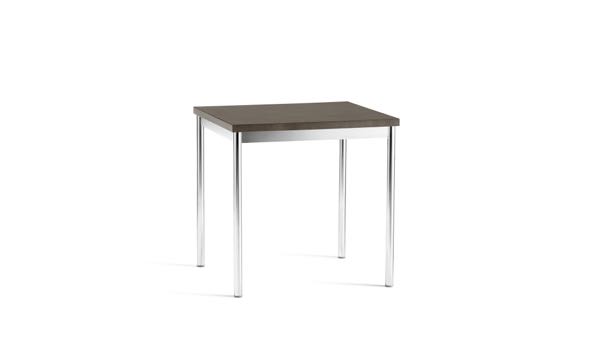 Cache Square Table Chrome Dark Top