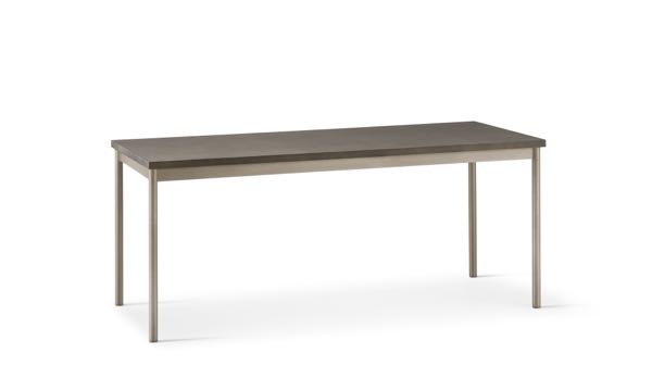 Cache Coffee Table Dark Wood Light Bronze Legs