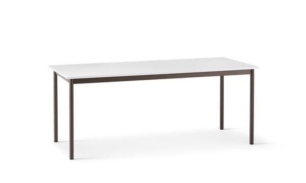 Cache Coffee Table White Dark Bronze Legs