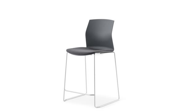 Celebrate Stool Dark Grey Front
