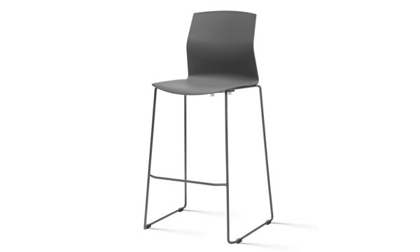 Celebrate Stool 30 Dark Grey Front Dark Grey Legs