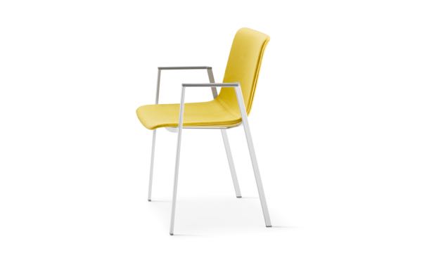 Fjord Chair Yellow White Legs