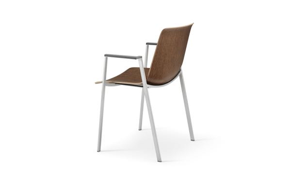 Fjord Chair Dark Wood Grain Back