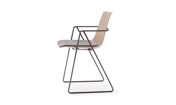 Fjord Chair Wood Grain Grey Seat Pad