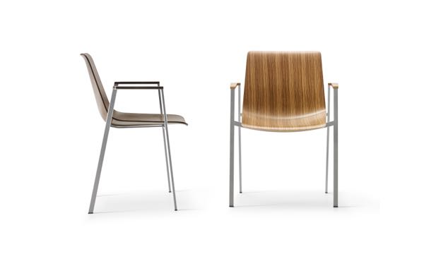 Fjord Chair Wood Grain Profile and Side