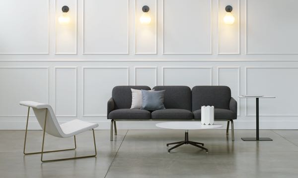 Nordic 3 seat sofa with laze chair