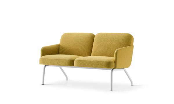 Nordic Gold Arm 2 Seat Sofa