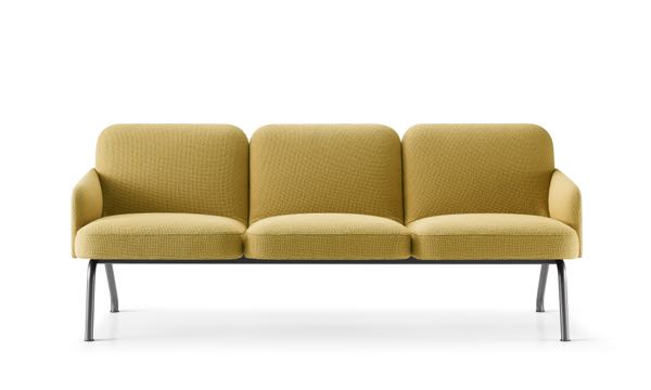 Nordic Gold Arm 3 Seat Sofa