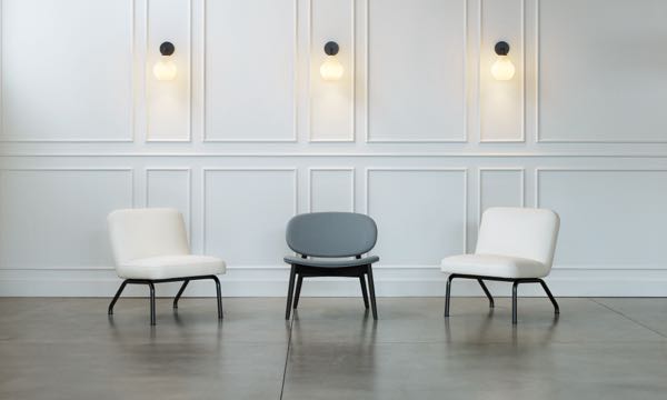 Nordic White Chairs with Smirk