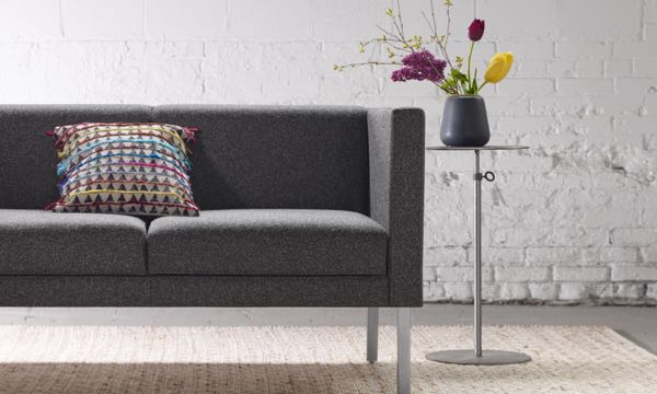 Lore Lounge Arm Sofa Grey Install