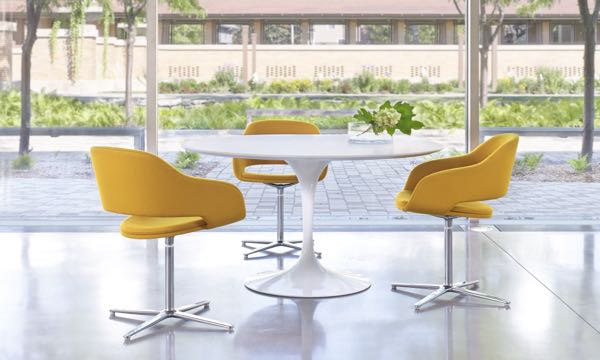 Martini Chair Yellow Cafe Table