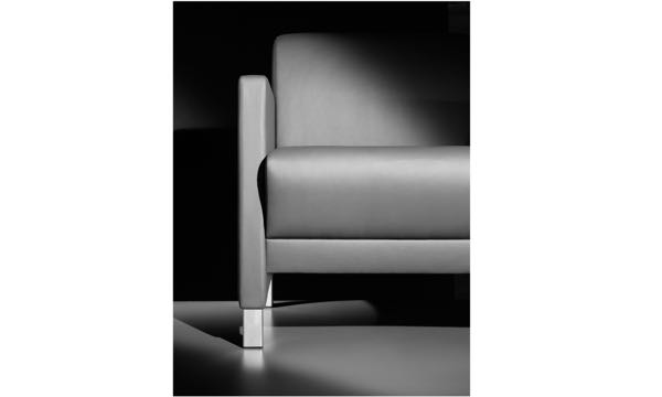 Vee Lounge Chair Grey Close Up