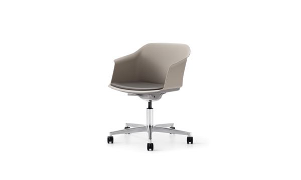 Attune Swivel Chair Grey 3 4